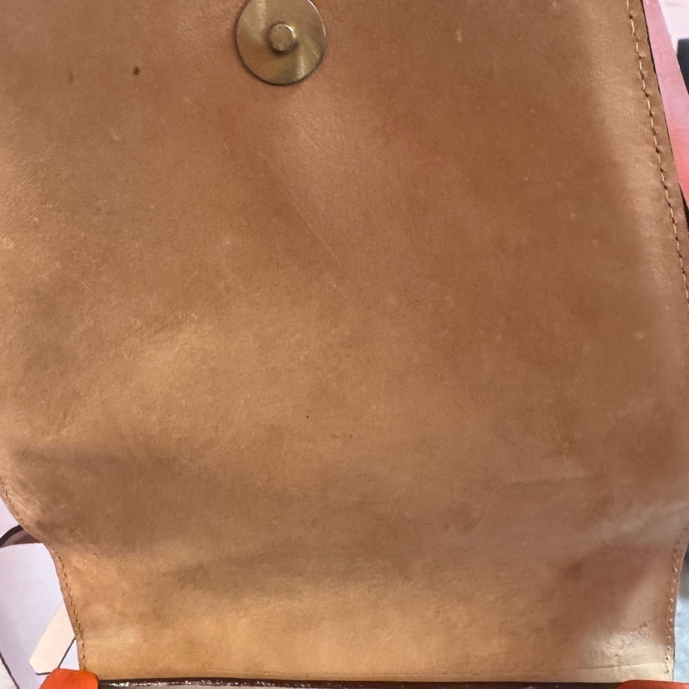 Handmade Brown Leather Cat Design Crossbody Bag - Picture 4 of 9